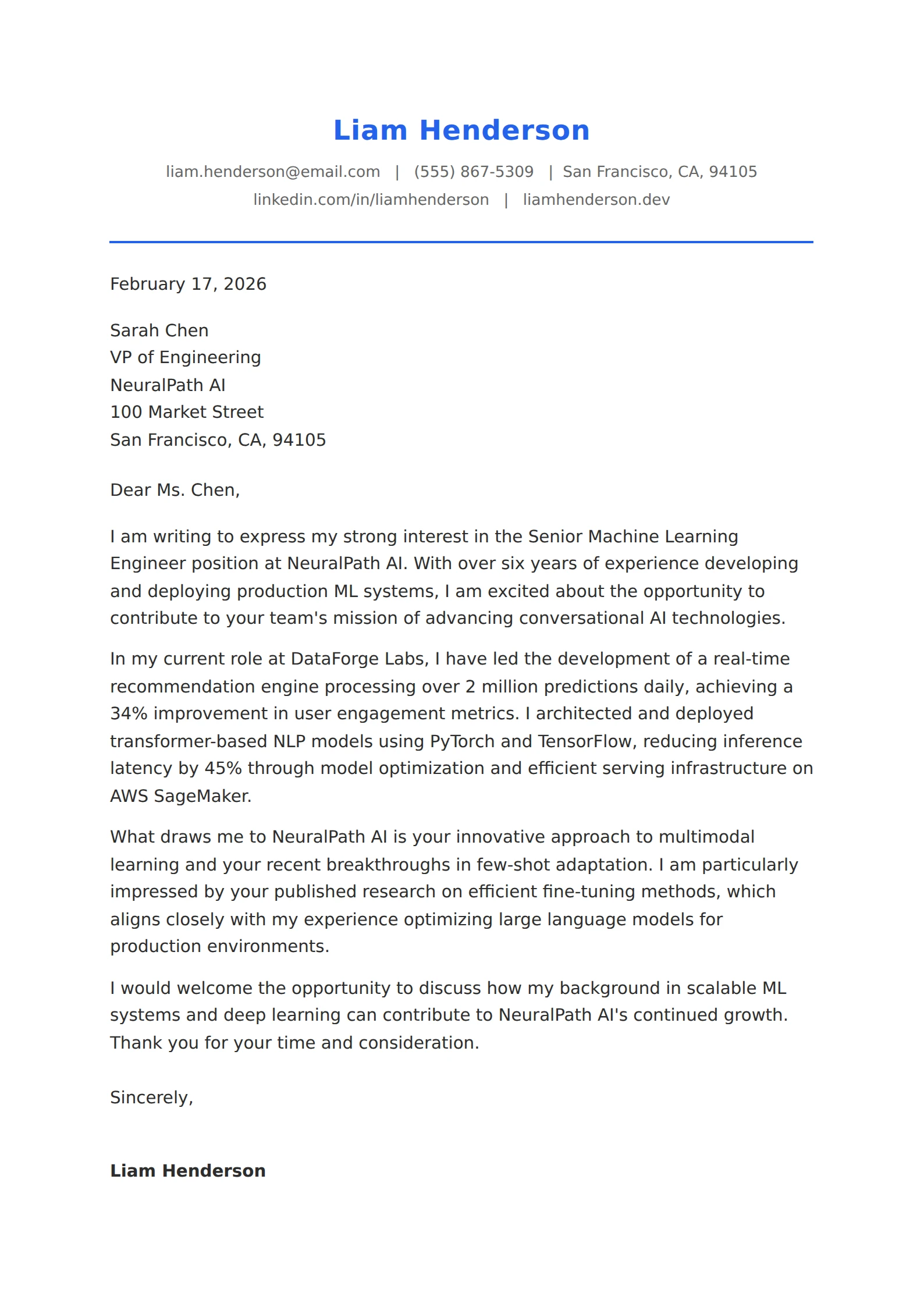 Classic Letter Template