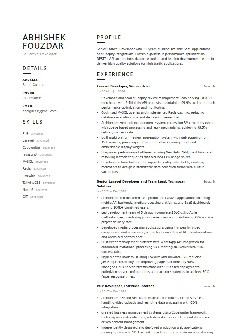 Corporate Sidebar Template