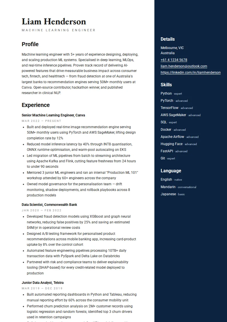 Navy Corporate Template
