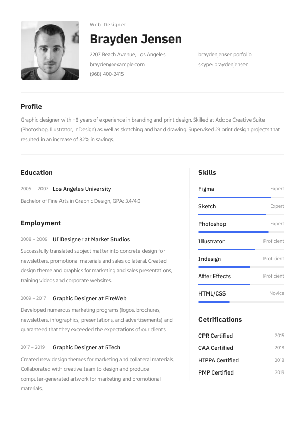 Resume Template Preview