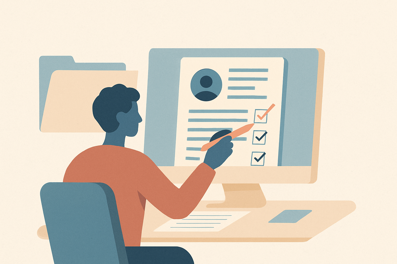 Image illustrating resume customization process
