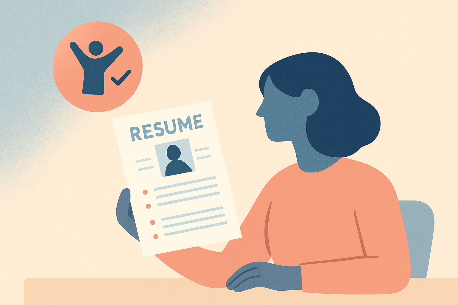 Career changer resume success story mockup