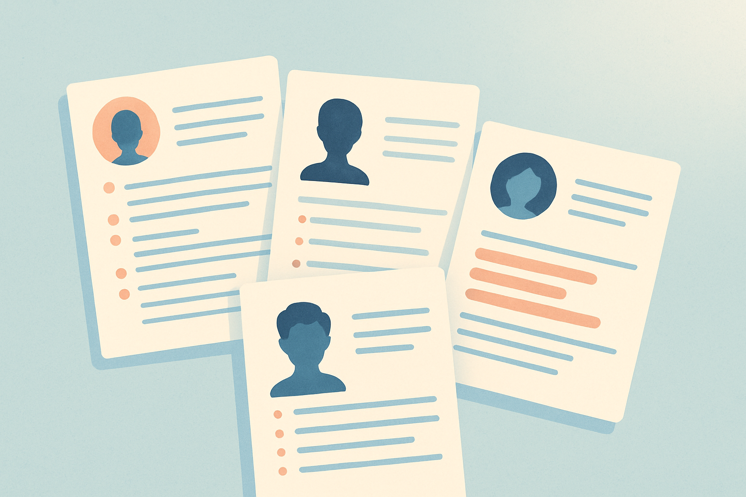 A graphic showing a variety of resume templates available in 2026