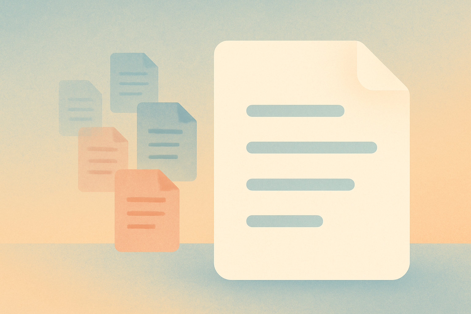One prominent abstract resume card beside a cluster of smaller alternative cards